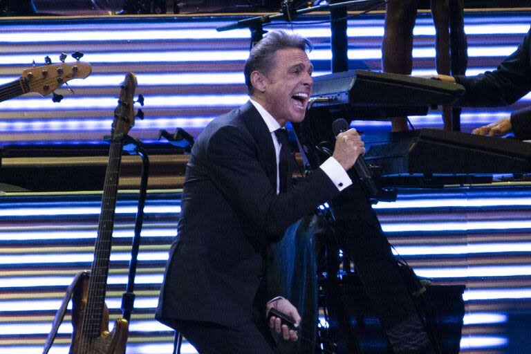 Luis Miguel durante su show en Buenos Aires 