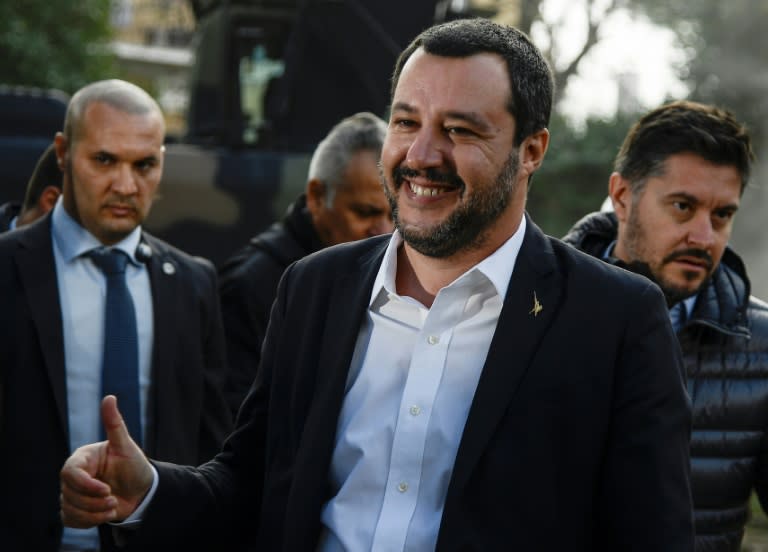 Italy has adopted far-right Interior Minister Matteo Salvini's (pictured November 26, 2018) bill, which makes it easier to expel migrants and limits residency permits