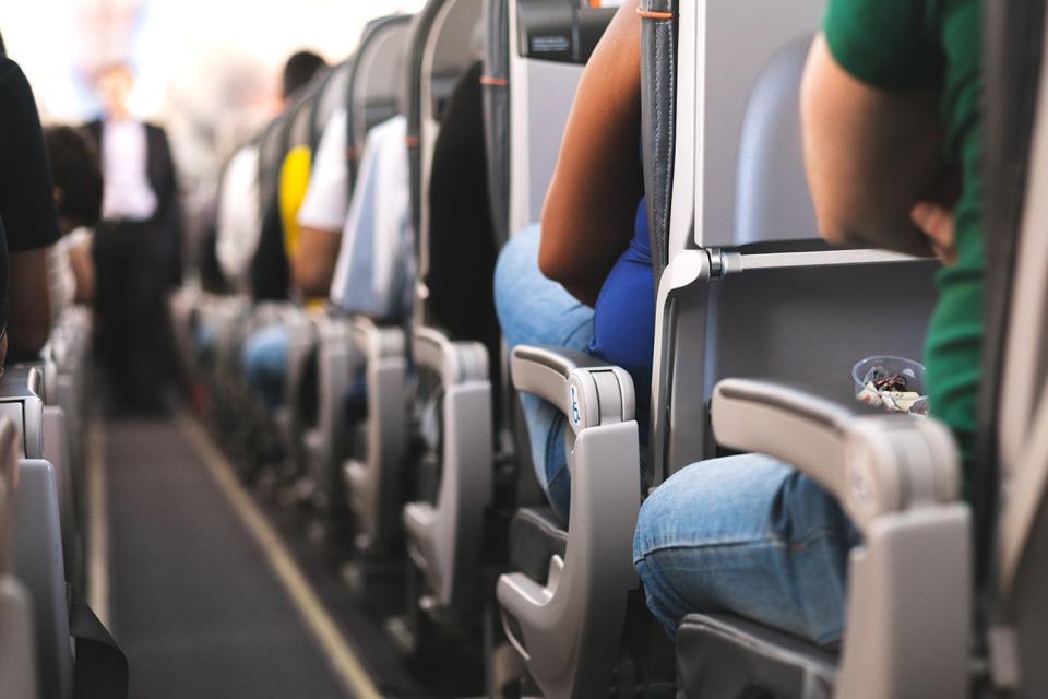 <p>Getty</p> Airplane seats (stock image)