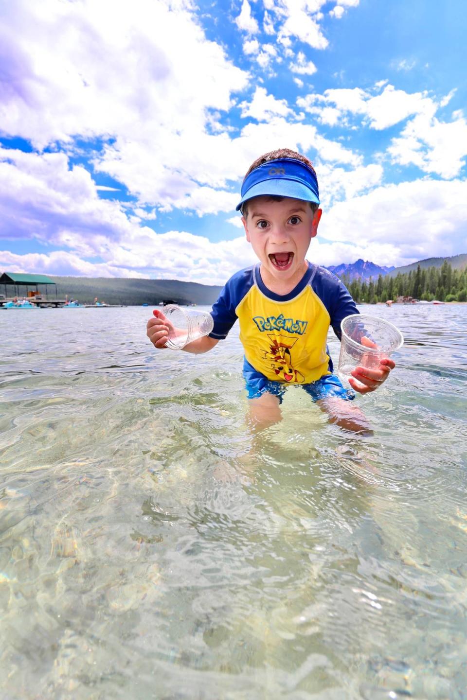 “SNRA is pure joy,” Jeff Walker said while submitting this photo from Redfish Lake, of his 7-year-old son Andrew.