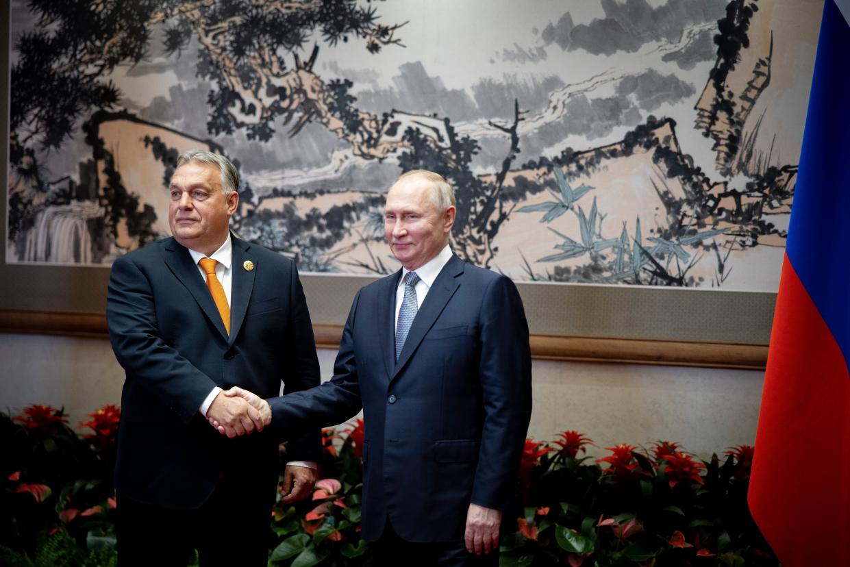Hungary’s Prime Minister Viktor Orban is widely considered one of President Putin’s few allies in the region (EPA)