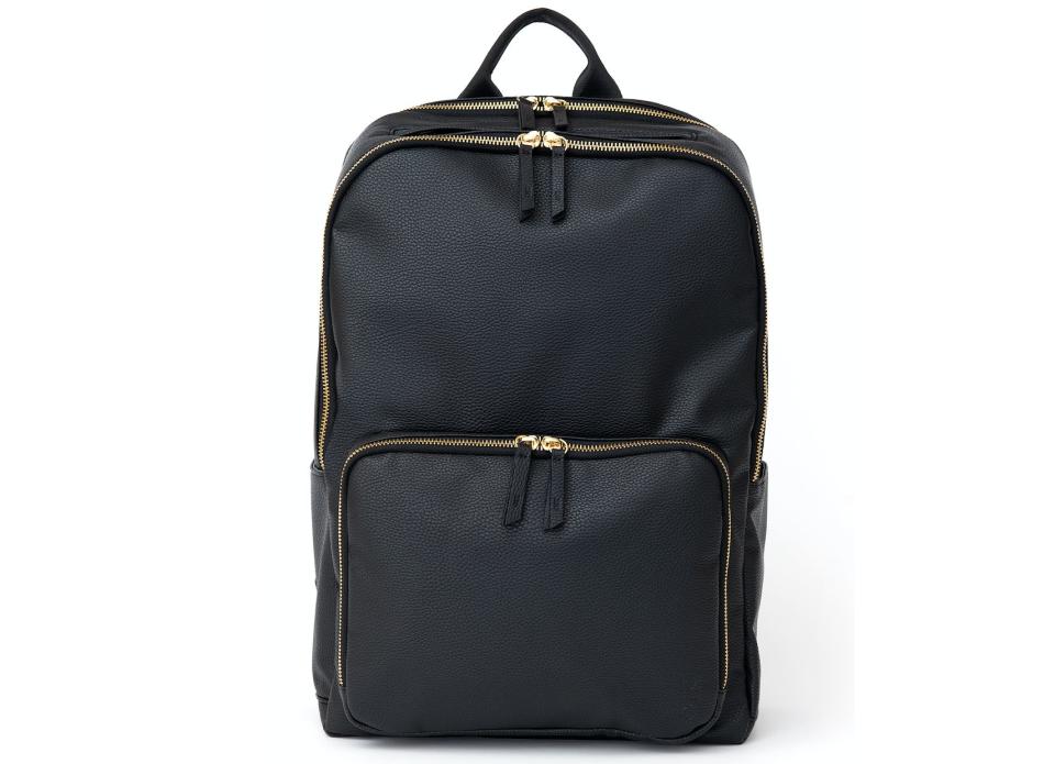 Featuring a power bank, padded storage compartment for a 15-inch laptop and waterproof construction, the <strong><a href="https://fave.co/2VMe2q8" target="_blank" rel="noopener noreferrer">Vegan Leather Commuter Laptop Backpack</a></strong> is ideal for daily use. It also has exterior zip pockets perfect for quick access to keys and cards, and has slots for smaller items like pens, cards and memory cards. It also has a luggage strap that slides over carry-on handles, making it the perfect airport partner. <strong><a href="https://fave.co/2VMe2q8" target="_blank" rel="noopener noreferrer">Get it at Walmart, $99</a></strong>.