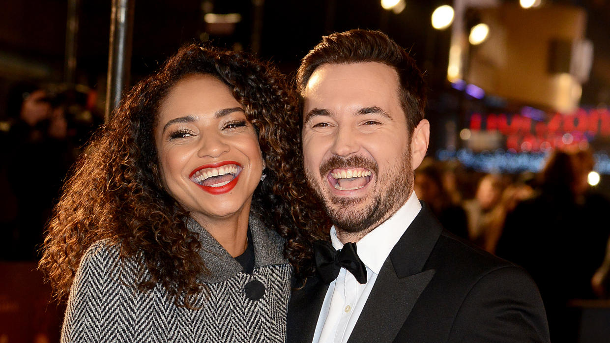 Martin Compston and American actor Tianna Chanel Flynn have been married since 2016. (Dave J Hogan/Getty Images)                                    