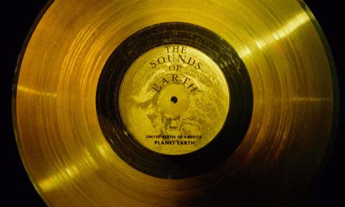 The golden record included on the Voyager missions