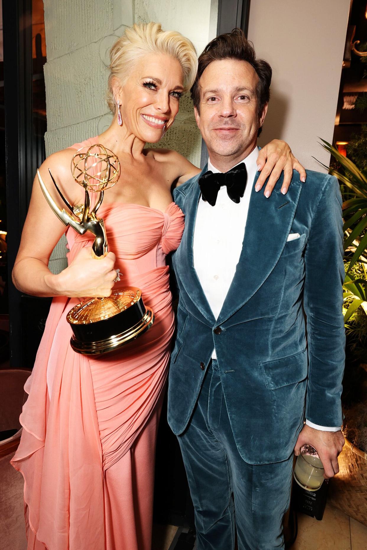 Apple TV+ Ted Lasso Emmy Awards Party Hannah Waddingham and Jason Sudeikis