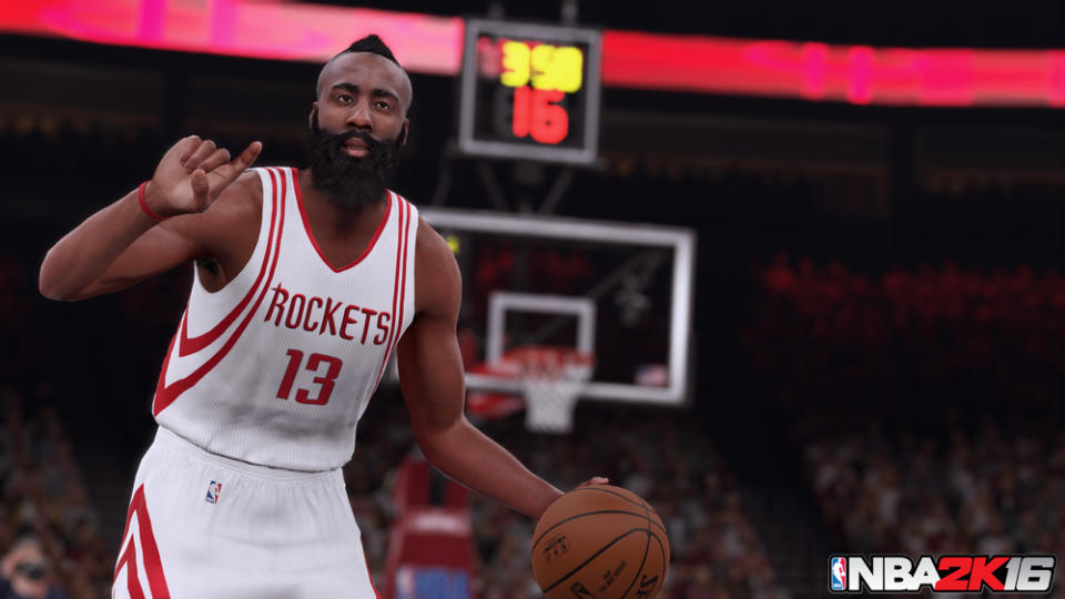 James Harden läuft auch in "NBA 2K16" auf