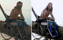 <b>Forrest Gump</b> ‘Forrest Gump’ took a lot of critical flak for reinterpreting American history and CGI-ing Tom Hank’s naïve Gump into iconic news reel footage. One thing that did quietly amaze though was how animators managed to amputate able-bodied actor Gary Sinise’s legs. The answer? Very clever socks.