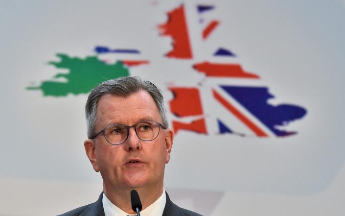 DUP leader Sir Jeffrey Donaldson - CLODAGH KILCOYNE/Reuters