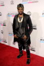 will.i.am arrives on the 2012 American Music Awards red carpet.