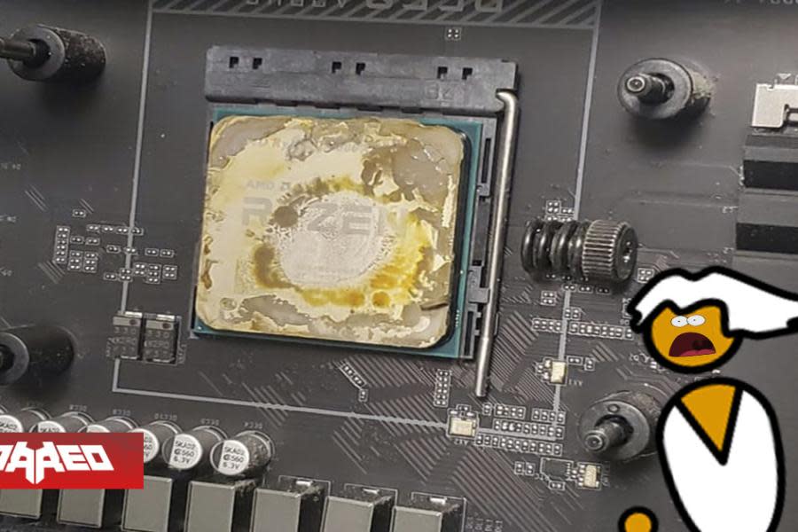 Jugador abre su PC y descubre que su CPU está en un pésimo estado "por culpa" del sistema de refrigeración: fabricante le devuelve el dinero a pesar haberlo comprado hace 4 años 