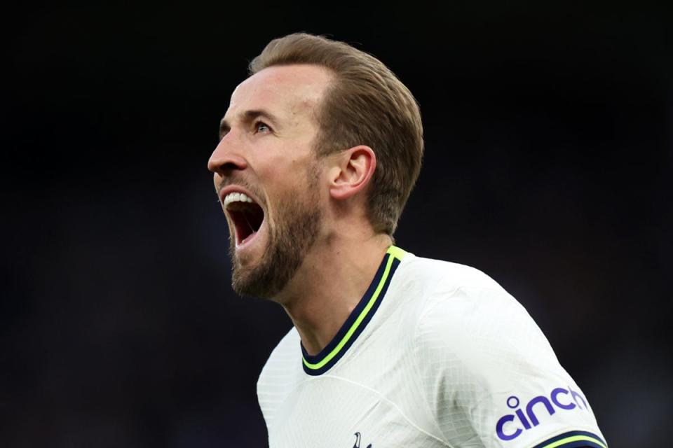 Record-breaker: Harry Kane now stands as Tottenham’s outright all-time leading goalscorer (Tottenham Hotspur FC via Getty Images)