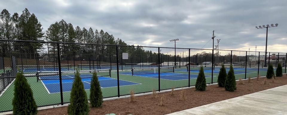 Pickleball and tennis courts at Mundy Park in Mt. Juliet.