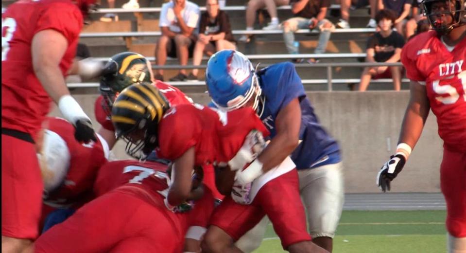 The 69th City/County All-Star football game played at McLane Stadium in Fresno, California on Friday, June 16, 2023. The County won 19-14.