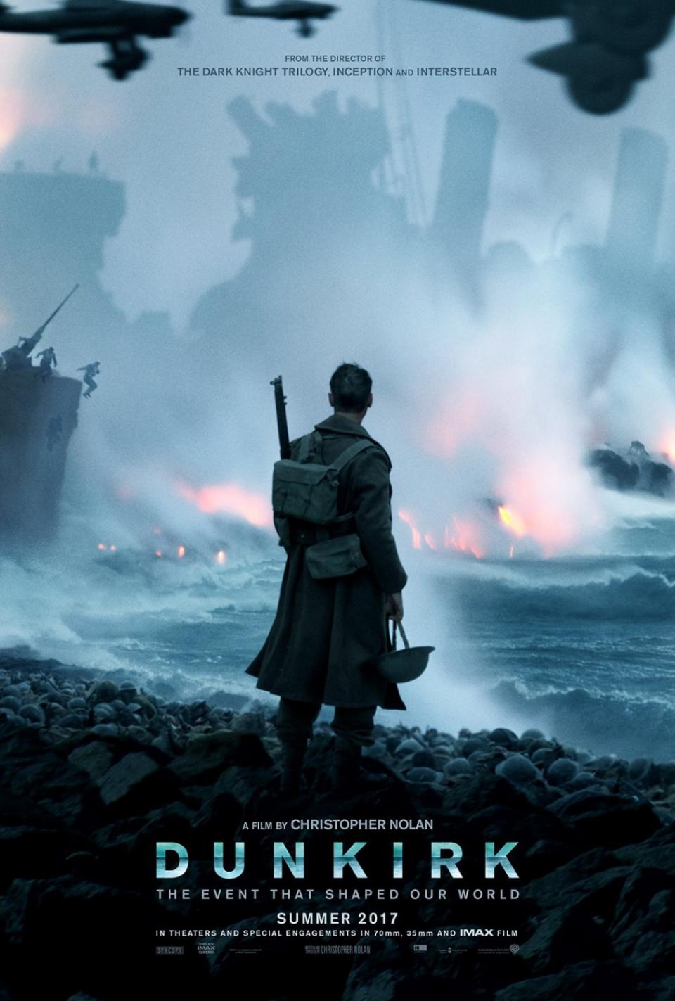 The first poster for Christopher Nolan's Dunkirk. (Credit: Warner Bros) 