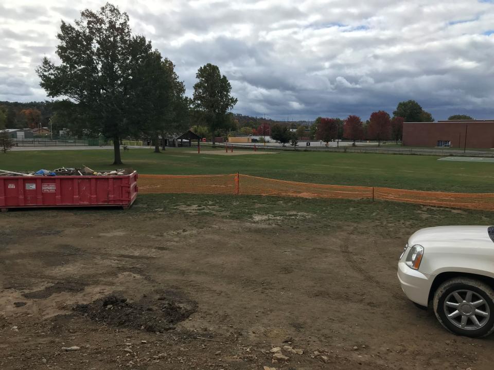 The view from the future Beaver community center stage.