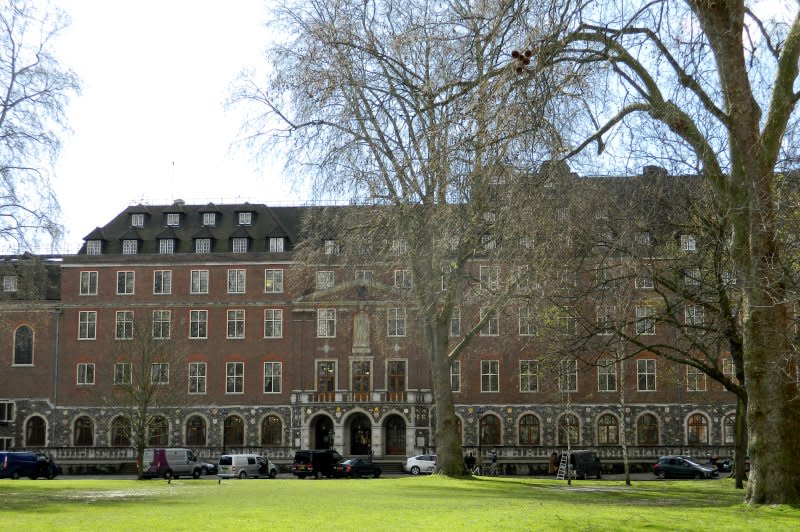 Church House, pictured on March 29, 2016, is the headquarters of the Church of England, occupying the south end of Dean's Yard next to Westminster Abbey in London. It was the location of the first meeting of the United Nations Security Council on January 17, 1946. File Photo by Paasikivi/Wikimedia