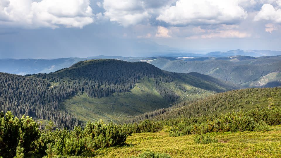 Slovakia’s Low Tatras mountains, where a 31-year-old Belarusian tourist died earlier this month after trying to run away from a bear. - Dominika Zarzycka/SOPA Images/LightRocket via Getty Images