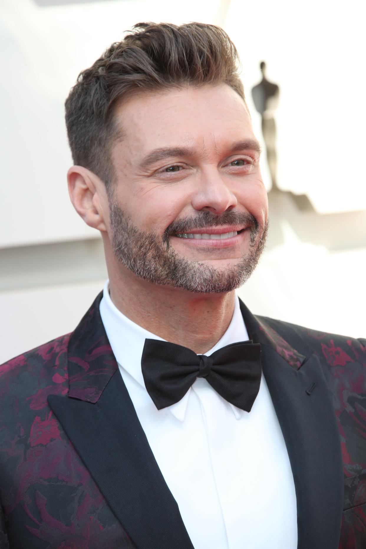 Ryan Seacrest at the 2019 Oscars. Hosting "New Year's Rockin' Eve" the 17th time has taught him to layer up.  "I have engineered this architectural layer, or three, of thermals," he says. "I have to remember during the fitting that I'll have these three layers of thermals around my waist."