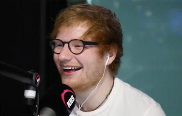 Ed was in the country earlier in the year doing promo for Divide. Source: KIIS