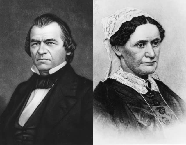Andrew Johnson & Eliza McCardle Johnson (m. 1827)