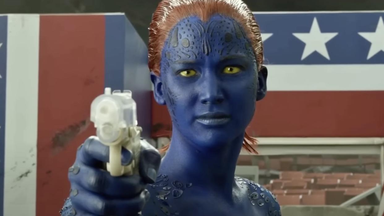  Jennifer Lawrence as Mystique in X-Men: Days of Future Past. 