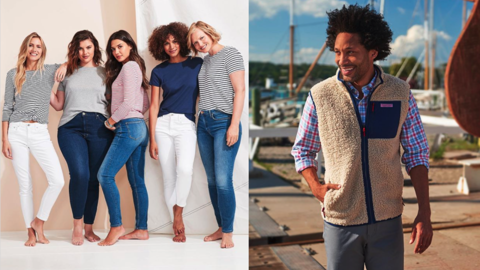 Vineyard Vines has clothing for both men and women.