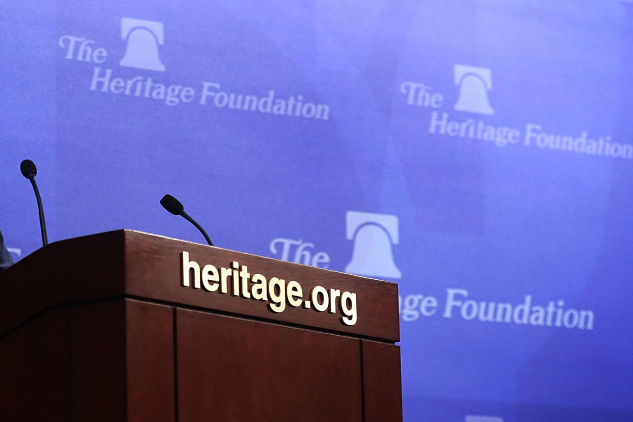 The Heritage Foundation  Alex Wong/Getty Images