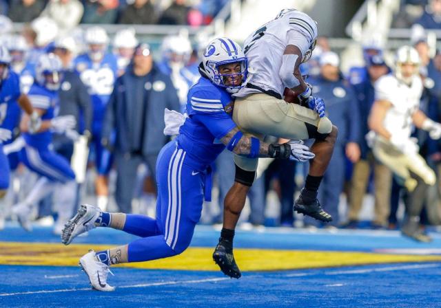 BYU linebacker Sione Takitaki selected by Cleveland Browns in third round  of NFL draft