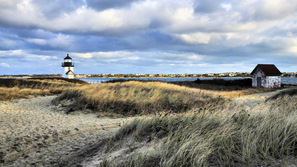 The little lighthouse at Brant Point in Nantucket, Massachusetts