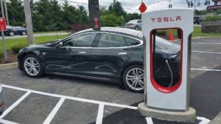 Tesla Supercharger site in Newburgh, New York, up and running - June 2015