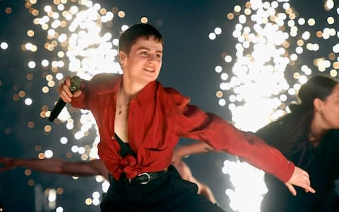 Christine and the Queens, fronted by Héloïse Letissier, perform at Coachella this year - Credit: Frazer Harrison/Getty