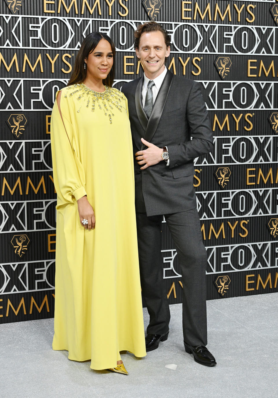 Zawe Ashton and fiancé Tom Hiddleston. (Image via Getty Images)