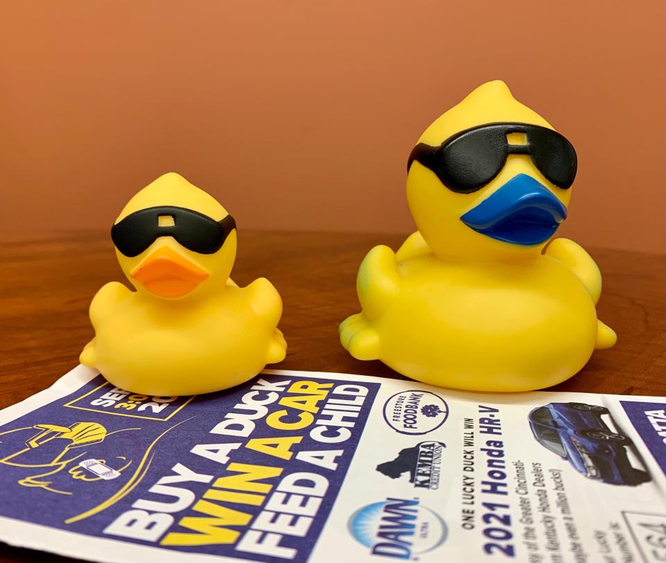 Ducks are $5 each and can be bought individually or in bulk for the annual Rubber Duck Regatta.