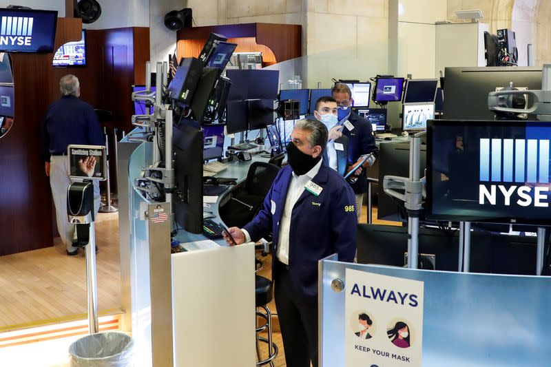 New York Stock Exchange opens during COVID-19