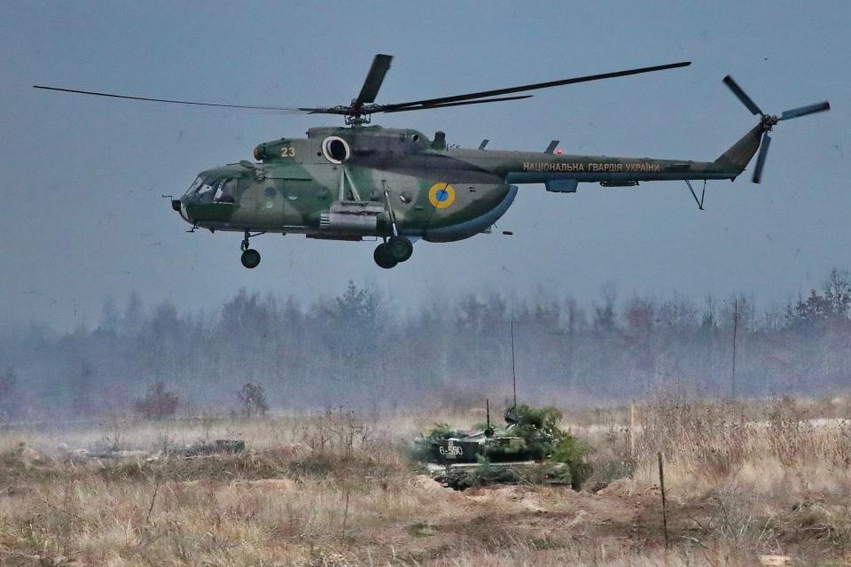 Ukraine military helicopter