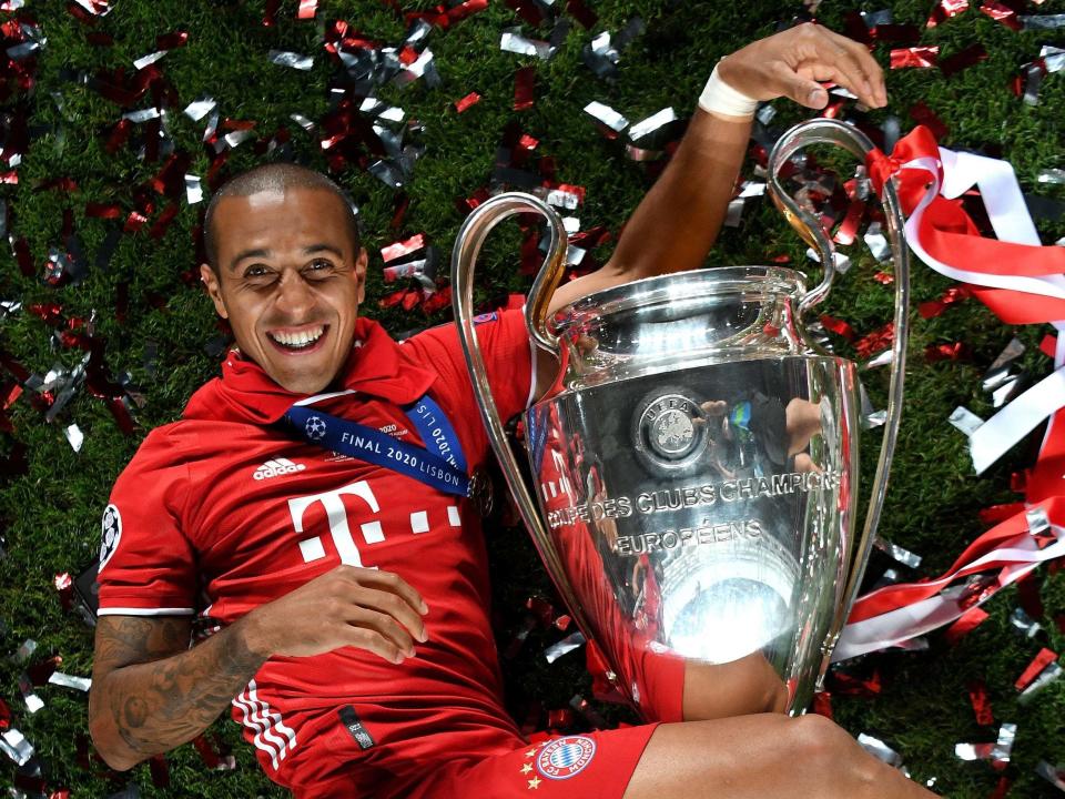 New Liverpool signing Thiago won the Champions League with Bayern Munich last seasonGetty Images