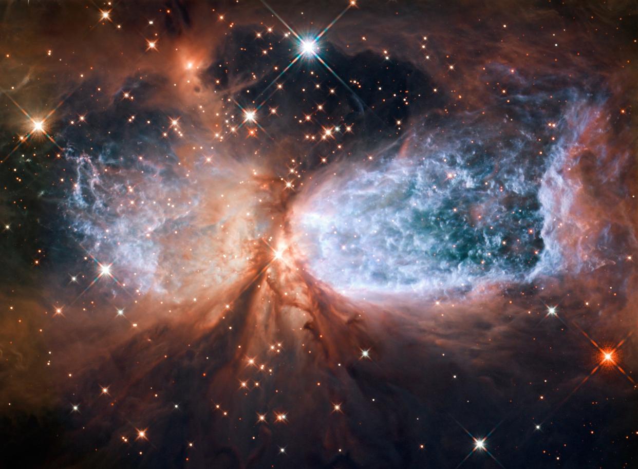 Hubble star forming region S106 Cygnus swan