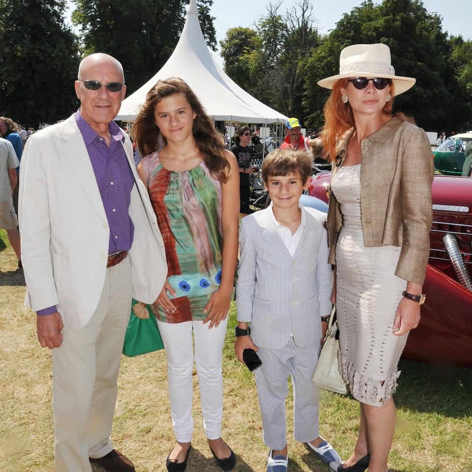 Lord Norman and Lady Elena Foster with their children - Credit: Alan Davidson/Silverhub/REX/Shutterstock