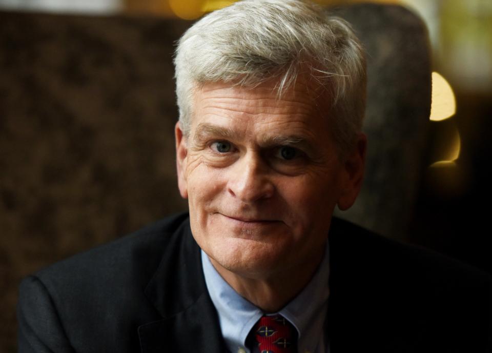 Senator Bill Cassidy photographed on April 12, 2022, at the Hilton Shreveport Hotel.