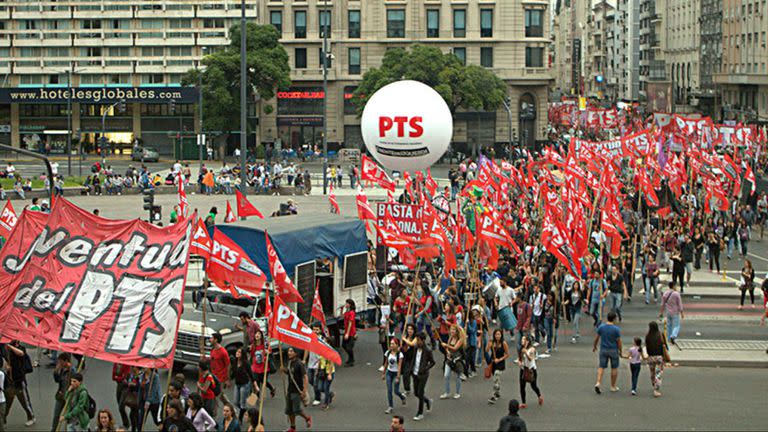 La izquierda marcha hoy por el microcentro porteño