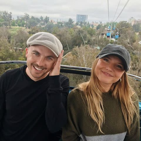 <p>Frankie Muniz Instagram</p> Frankie Muniz and his wife, Paige Muniz, at the San Diego Zoo in 2019