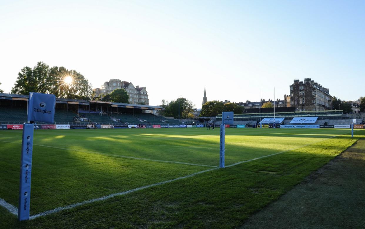 A general view of "The Rec" before the Gallagher Premiership Rugby match between Bath Rugby and Worcester Warriors - getty images