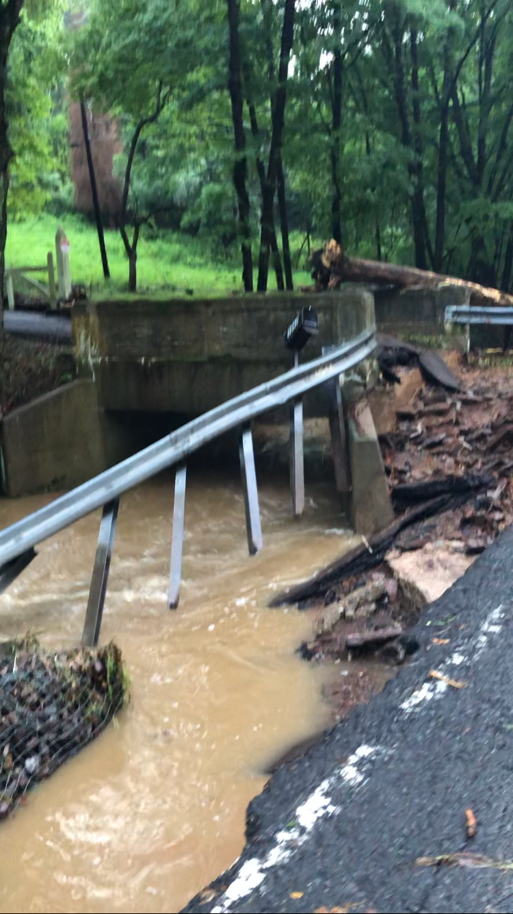 Flooding aftermath in Upper Makefield  on July 15, 2023.