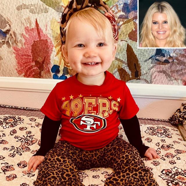 Jessica Simpson's Kids in 49ers Clothes