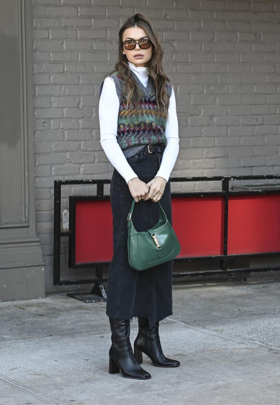<p>The knit vest is that styling tool you didn't even know you needed until you had it in your arsenal. Wear yours with a denim skirt as in this street style look or under a blazer. Or why not try it with wool trousers? </p>