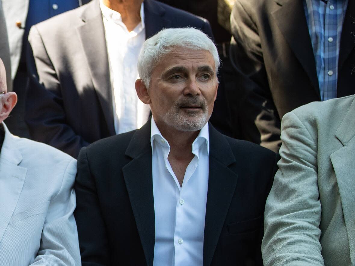 Frank Giustra is pictured at the Quantum Gravity Conference in Vancouver on Aug. 17, 2022. (Darryl Dyck/The Canadian Press - image credit)