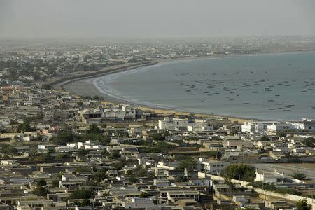 A general view of the Pakistani coastal town of Gwadar on the Arabian Sea in this March 19, 2007 file photo. REUTERS/Stringer/Files