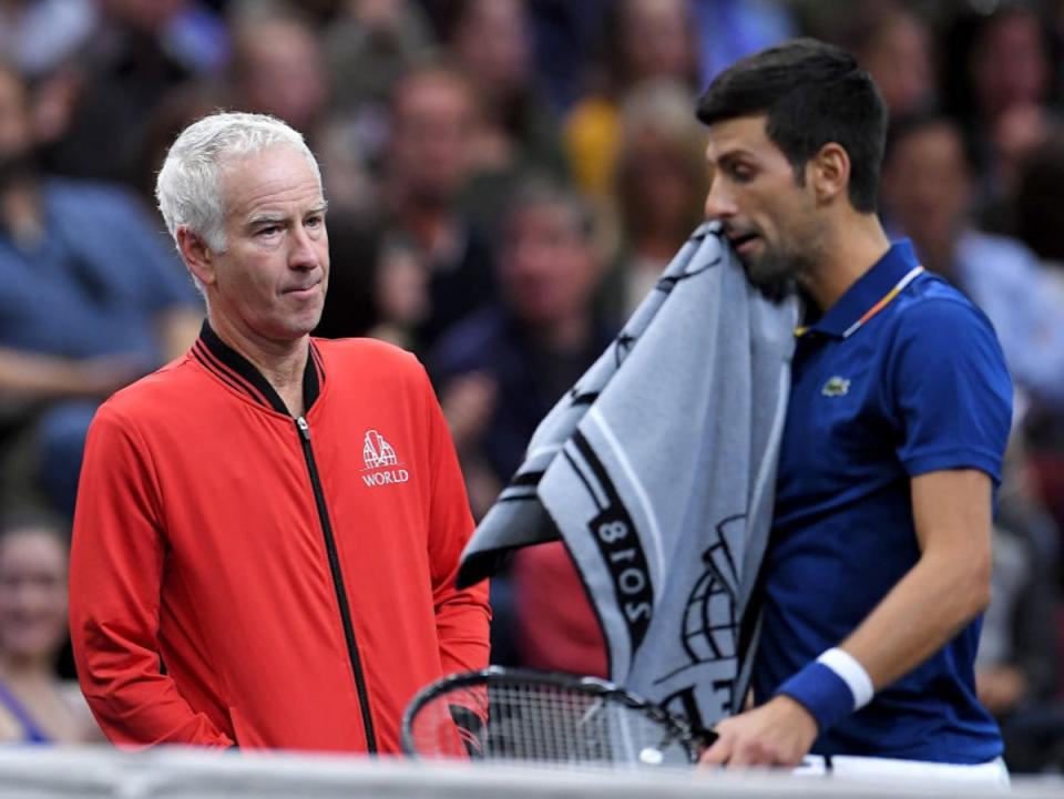 John McEnroe has urged the US to let Novak Djokovic enter the country (Getty Images for The Laver Cup)
