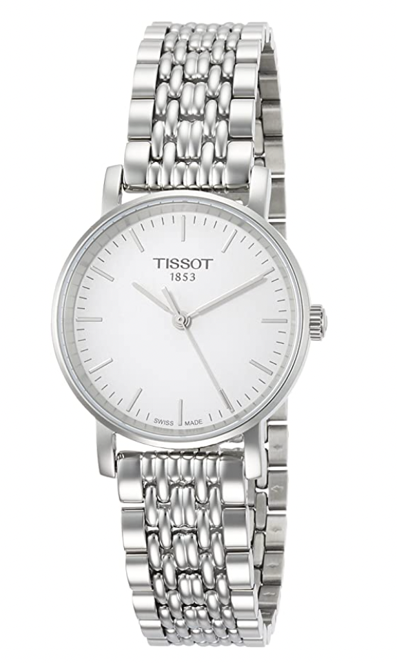 silver watch womens tissot
