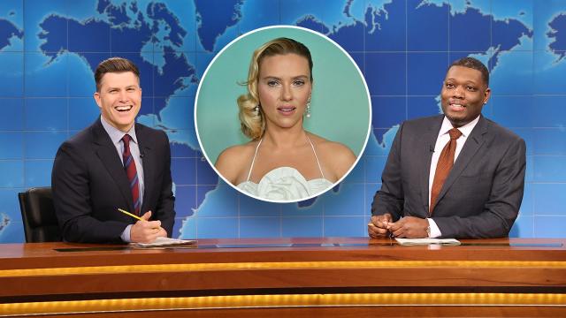 SNL's' Colin Jost roasts wife Scarlett Johansson during merciless 'Weekend  Update' joke swap